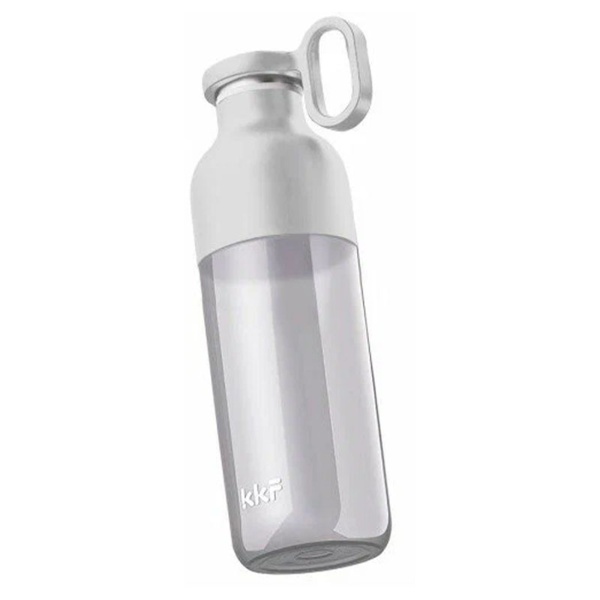 Бутылка спортивная KKF META sports water bottle, тритан, с держателем, белая